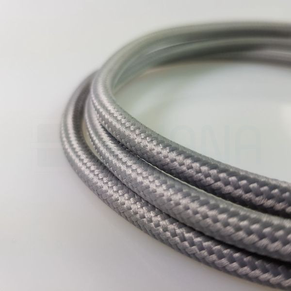 Textil kábel szürke-2x0,75