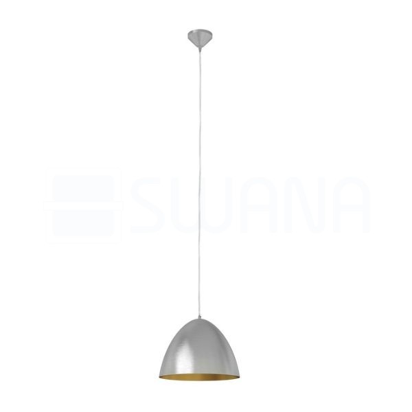 MERYLYN 34 függő lámpa csiszolt alumínium/arany lakk 230V E27 28W