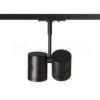 BEEBA II egyfázisú áramkörös sínre fekete  230V LED GU10 2x8W