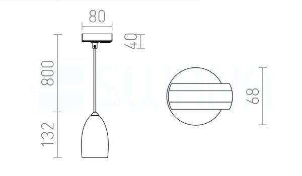 BABADES egy áramkörös sínre  matt nikkel 230V GU10 35W