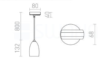 BABADES egy áramkörös sínre  króm 230V GU10 35W