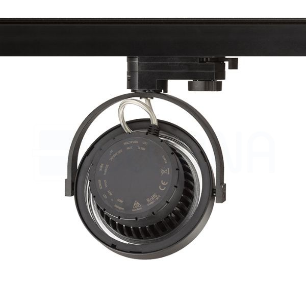 KELLY LED három áramkörös sínre fekete  230V LED 12W 24°  3000K