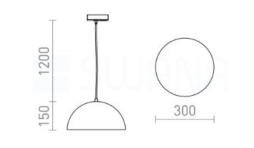 GLADYS 30 egy áramkörös sínre fehér/fehér 230V LED E27 15W