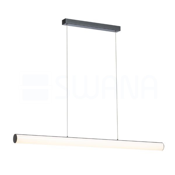RIVIER LED I függő lámpa  fekete/tej akril 230V LED 24W  3000K