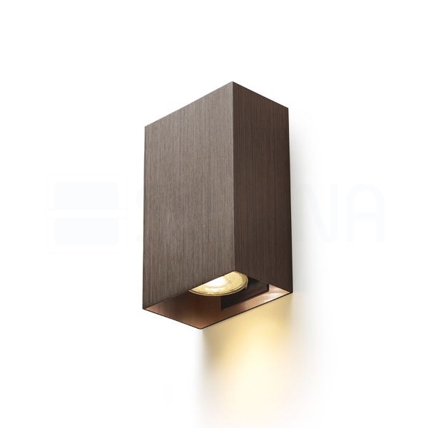CAPRI RC fali lámpa  csiszolt bronz 230V LED GU10 2x9W