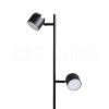 NOVA II állólámpa fekete króm/tej akril 230V LED 2x3.5W 3000K