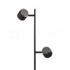 NOVA II állólámpa fekete króm/tej akril 230V LED 2x3.5W 3000K