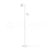 NOVA II állólámpa fehér króm/tej akril 230V LED 2x3.5W 3000K