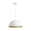 GLADYS 40 függő lámpa fehér/aranysárga 230V LED E27 30W