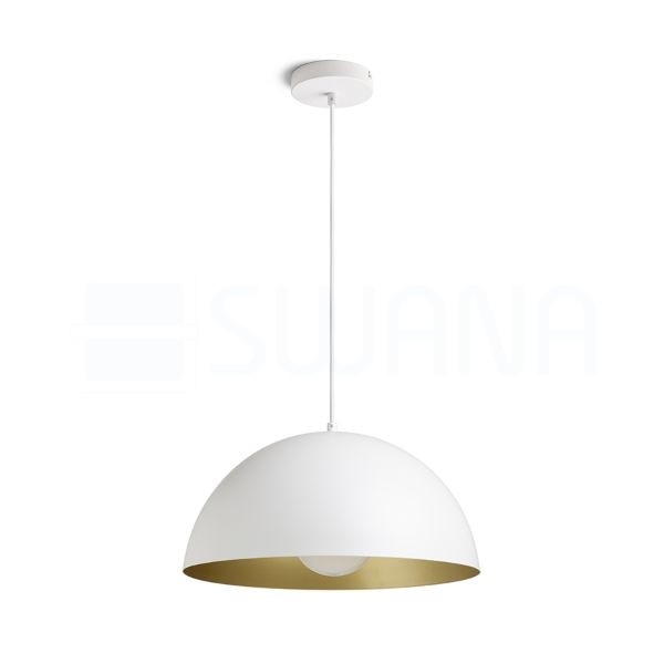 GLADYS 40 függő lámpa fehér/aranysárga 230V LED E27 30W