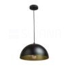 GLADYS 30 függő lámpa fekete/aranysárga  230V LED E27 15W