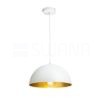 GLADYS 30 függő lámpa fehér/aranysárga  230V LED E27 15W