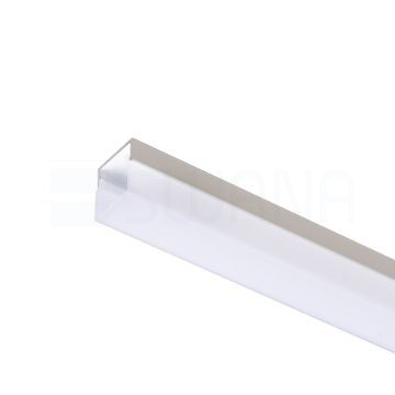LED PROFILE H felületre szerelhető 1m fehér matt akrilát/alumínium 