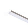 LED PROFILE G felületre szerelhető 1m fehér matt akrilát/alumínium 