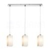 LIZ III 60 függő lámpa  opál üveg/króm 230V LED E27 3x15W
