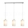 LIZ III 60 függő lámpa  opál üveg/matt nikkel 230V LED E27 3x15W