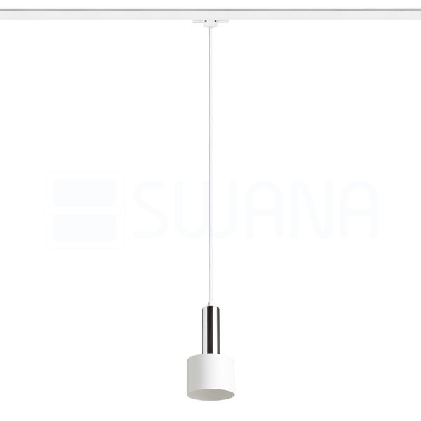 GIULIA 12 három áramkörös sínre fehér króm 230V LED E27 11W