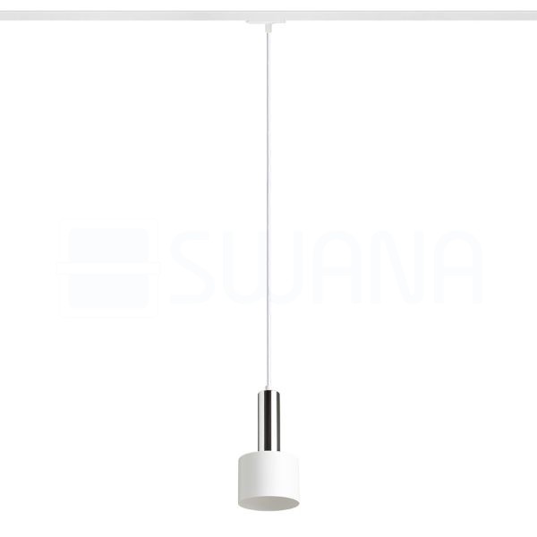 GIULIA 12 egy áramkörös sínre fehér króm 230V LED E27 11W