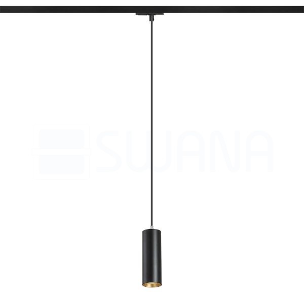 MAVRO egy áramkörös sínen függő lámpa fekete/aranysárga  230V LED 12W 38°  3000K