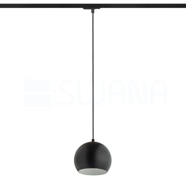 AGNETA egy áramkörös sínen függő lámpa fekete  230V LED E27 11W