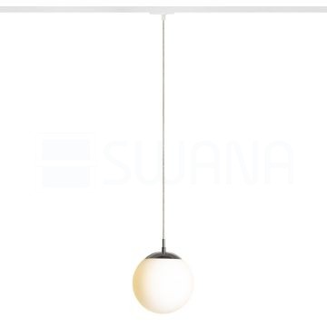 LUNA 20 egy áramkörös sínre  opál üveg/króm 230V LED E27 11W