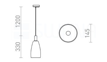 BELLINI L E14 függő lámpa, egyáramkörös sínre függesztéshez fehér tiszta üveg 230V LED E14 15W