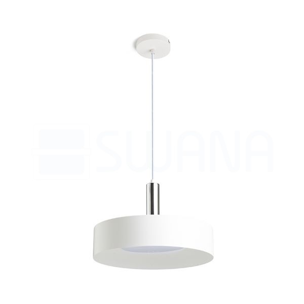 GIULIA 40 függő lámpa fehér króm 230V LED E27 30W