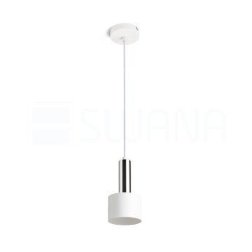 GIULIA 12 függő lámpa fehér króm 230V LED E27 11W