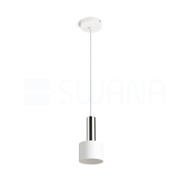 GIULIA 12 függő lámpa fehér króm 230V LED E27 11W
