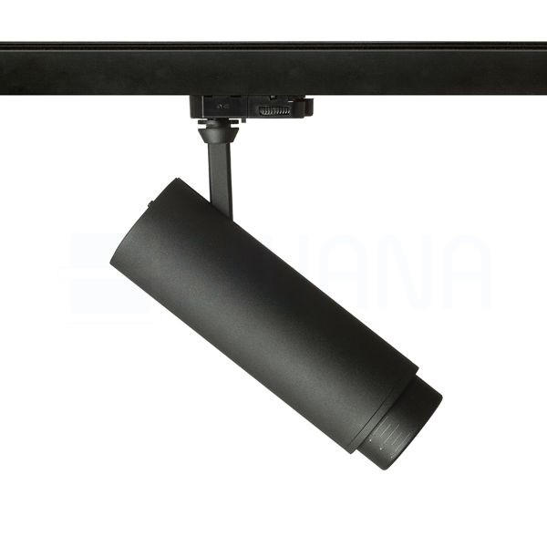 FOCUS 20 DIMM háromfázisú áramkörös sínre fekete  230V LED 20W 10 60°  3000K 4000K 5000K