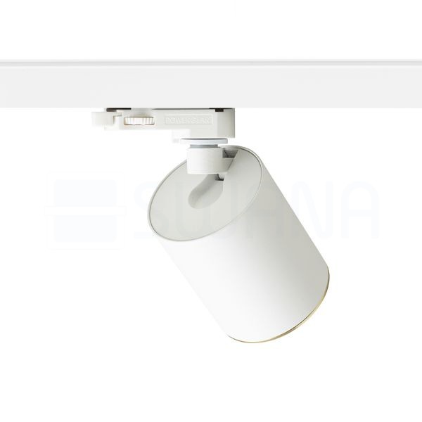 DARIO háromfázisú áramkörös sínre fehér szálcsiszolt sárgaréz 230V LED GU10 9W