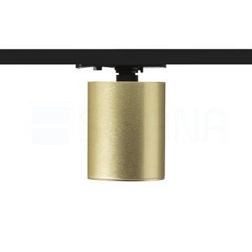 DARIO egyfázisú áramkörös sínre  szálcsiszolt sárgaréz 230V LED GU10 9W