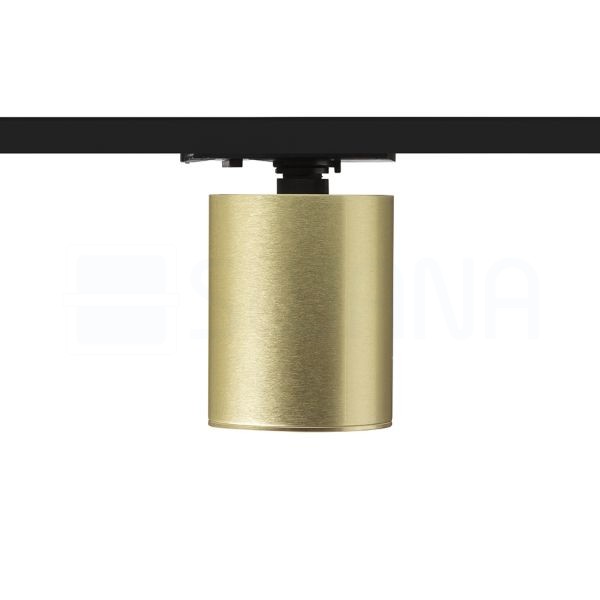 DARIO egyfázisú áramkörös sínre  szálcsiszolt sárgaréz 230V LED GU10 9W
