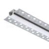 LED PROFILE B süllyesztett 1m  alumínium/tej akril 