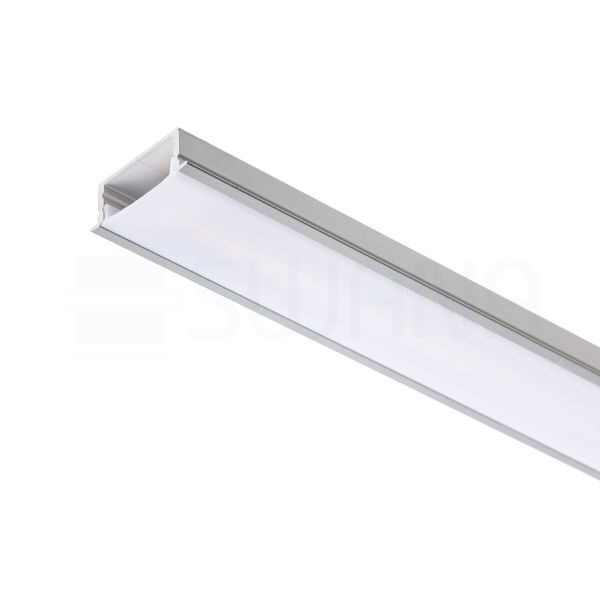 LED PROFILE A süllyesztett 1m  alumínium/tej akril 