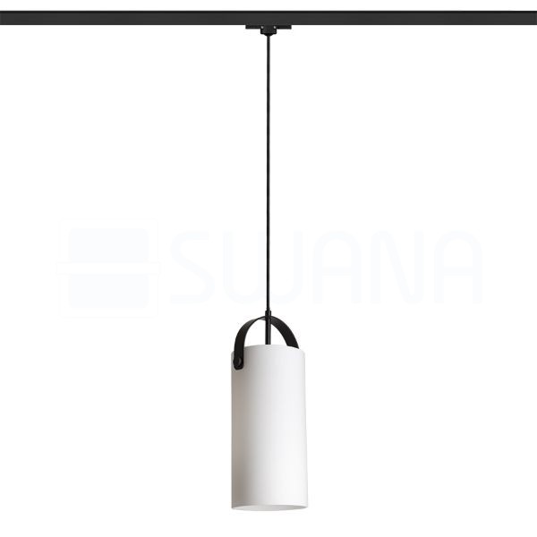 JULIETTA 31 háromfázisú áramkörös sínre  opál üveg/fekete 230V LED E27 15W