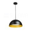 GLADYS 40 függő lámpa fekete/aranysárga 230V LED E27 30W