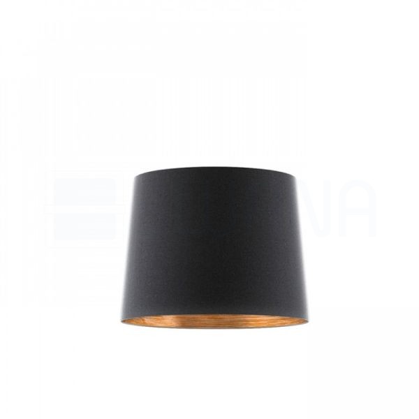 ASPRO 40/30 lámpabúra Polycotton fekete/réz fólia max. 23W