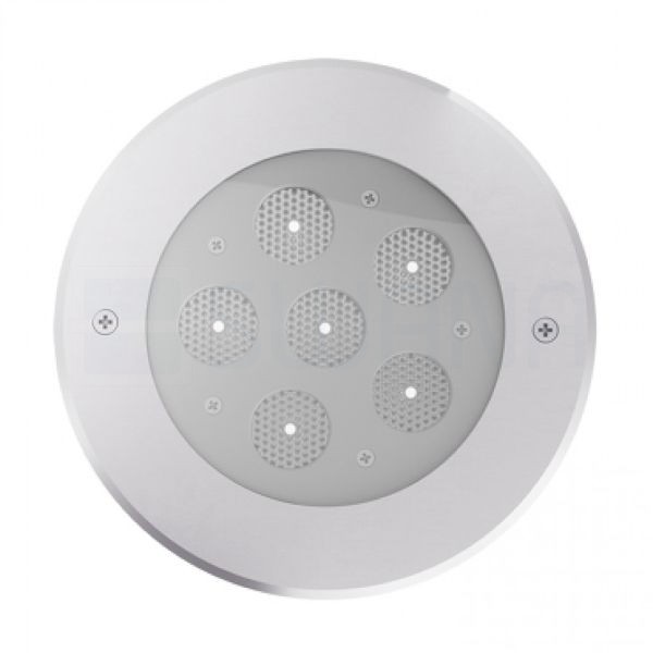 OMAR süllyesztett lámpa rozsdamentes acél 24= LED 6x3W 30° IP67 4000K