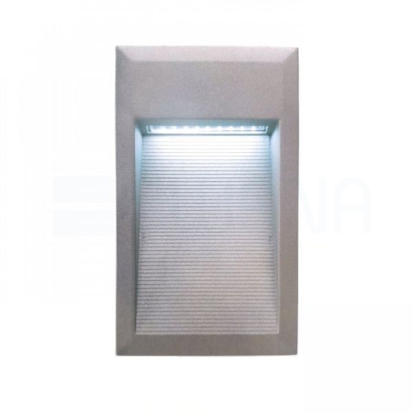 ALBERTO süllyesztett lámpa ezüstszürke 230V LED 1W IP54 5500k