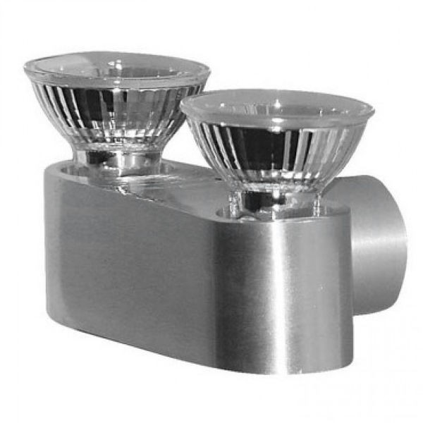 OZONE II fali lámpa alumínium GU10 2x50W