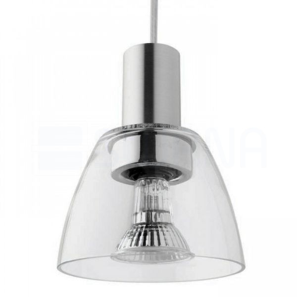 BIZZO függő lámpa  tiszta üveg/alumínium 230V LED E14 15W
