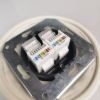 Dupla RJ45 adatcsatlakozó betét keret nélkül