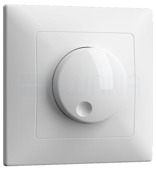 Fehér süllyesztett fali dimmer 1000W terhelhetőséggel LED fényforrásokhoz