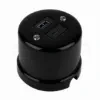 Falon kívüli fekete porcelán USB csatlakozó 20 W teljesítménnyel