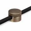Antik bronz csavaros vezetékrögzítő Ø22 mm méretben