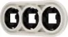Fehér mázas porcelán keret – 3-as, MOTO rendszerhe