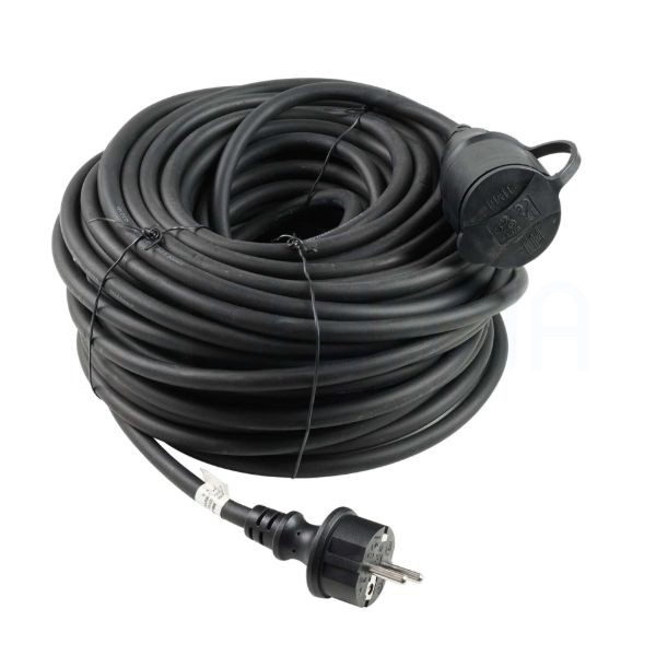 Technik Industrial Hosszabbító 1 utas 30m kábellel 3x2,5mm2 H07RN-F (IP44) 16A